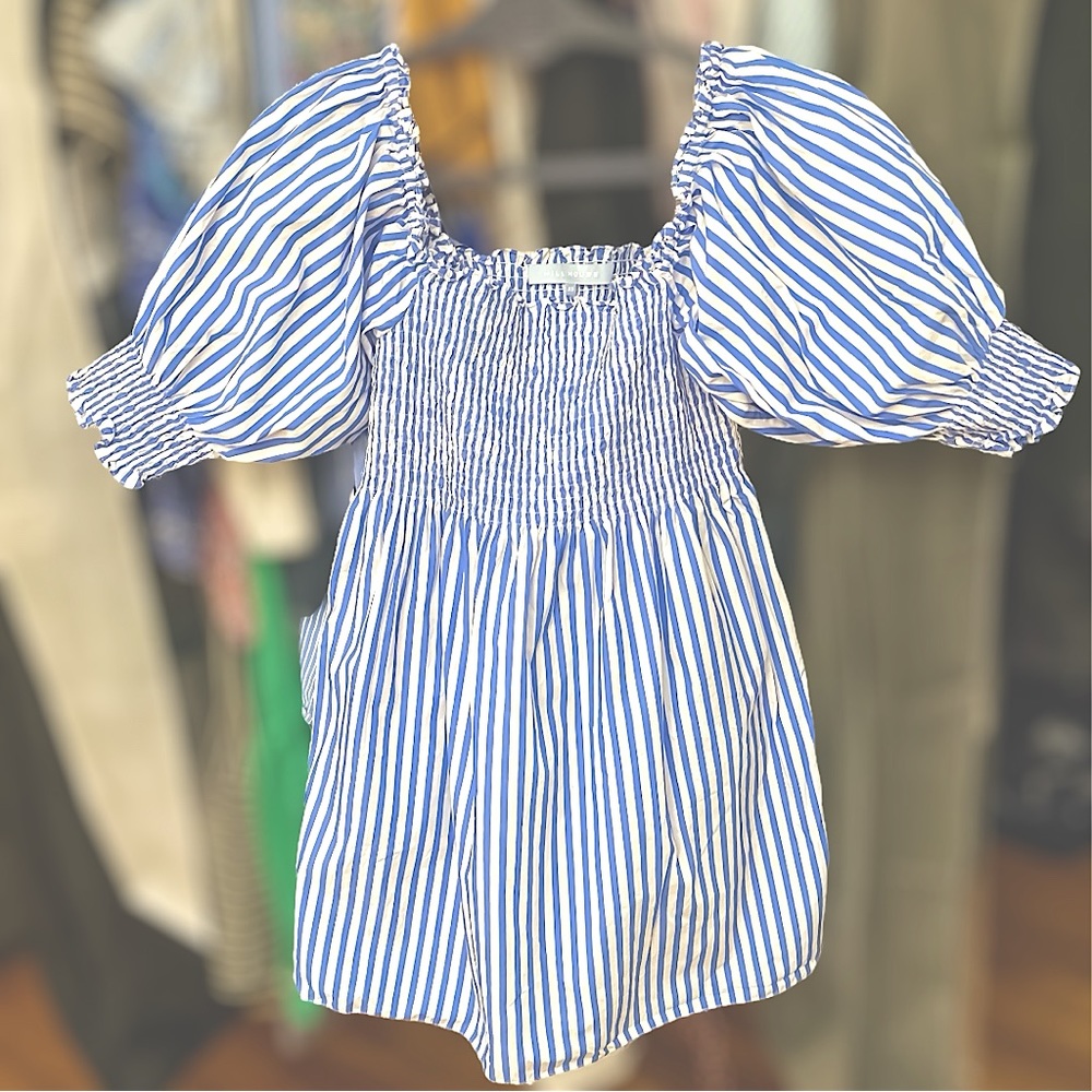 Hill House Athena Nap Dress in Hard to Get Blueberry Stripe {Size XS}